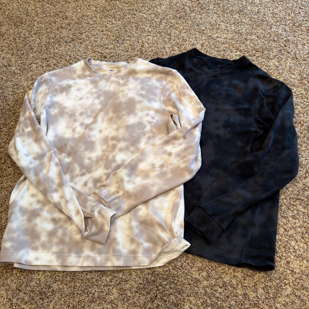 Lot of 2 Nike Training Long Sleeve Tee Shirts